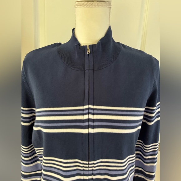 Free People Striped Navy and White Jumpsuit - Picture 7 of 16